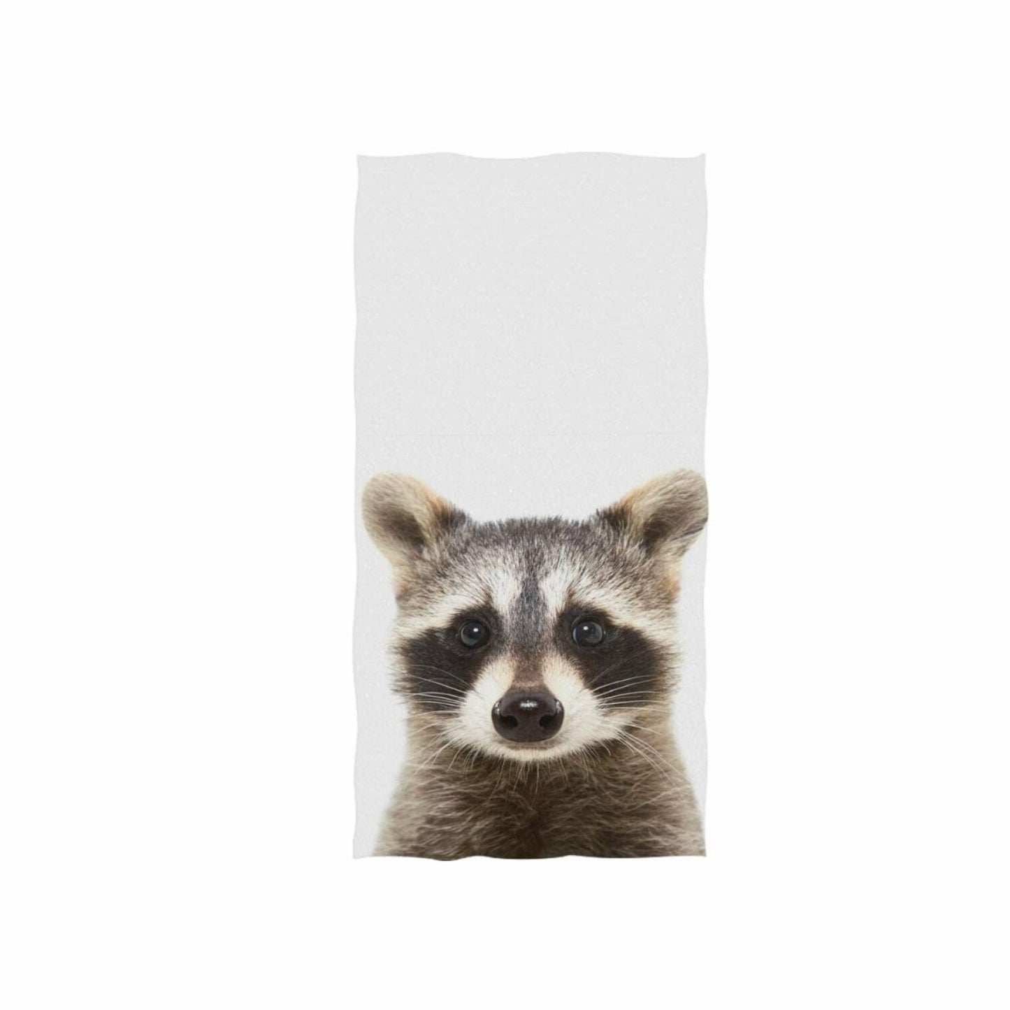 Hand Towel Raccoon Face Ultra Soft 30x15 Inch