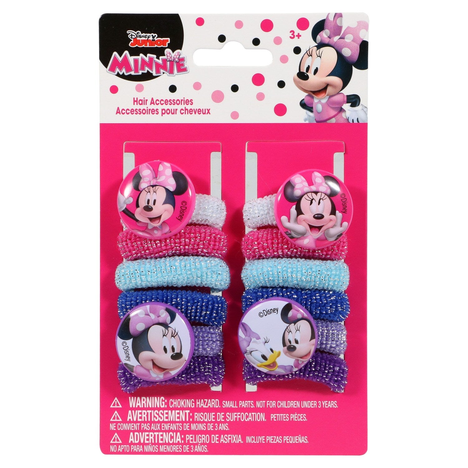Disney Minnie Children's Fabric Hair Ties, 12-ct. Packs (Pack of 12)