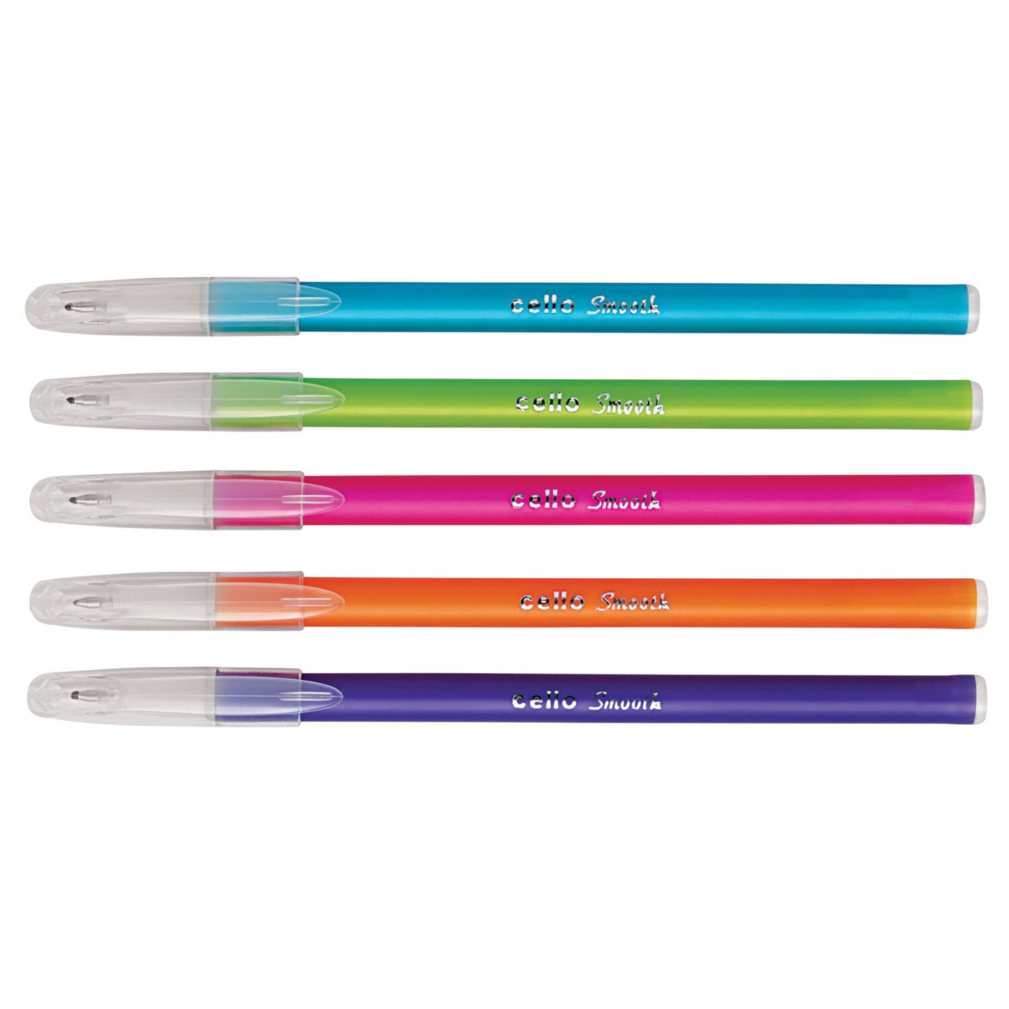 Cello Smooth Colorful Ballpoint Fashion Ink Pens, 10-ct. Packs (Pack of 4)