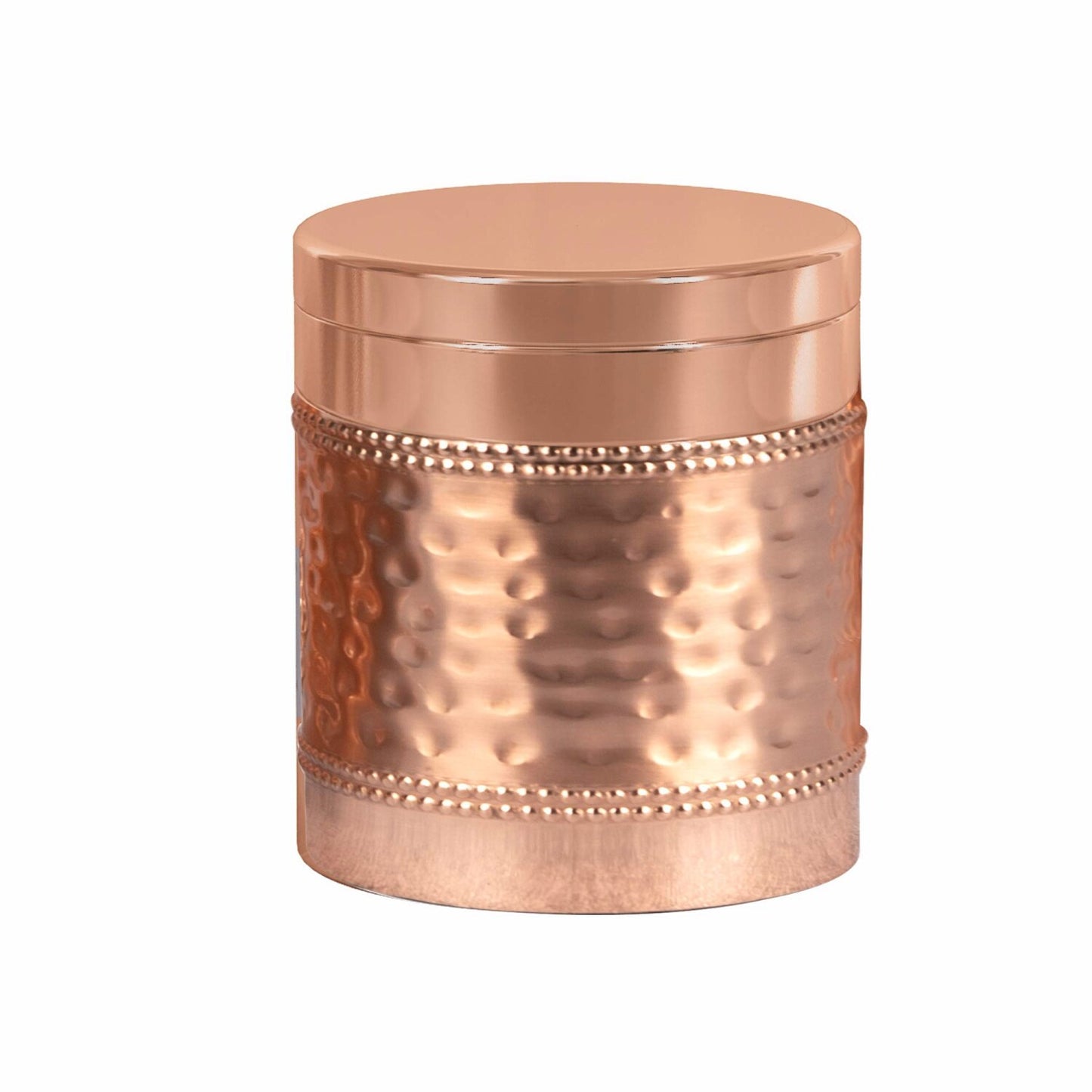 Copper Hudson Bathroom Q-tip Holder Jar