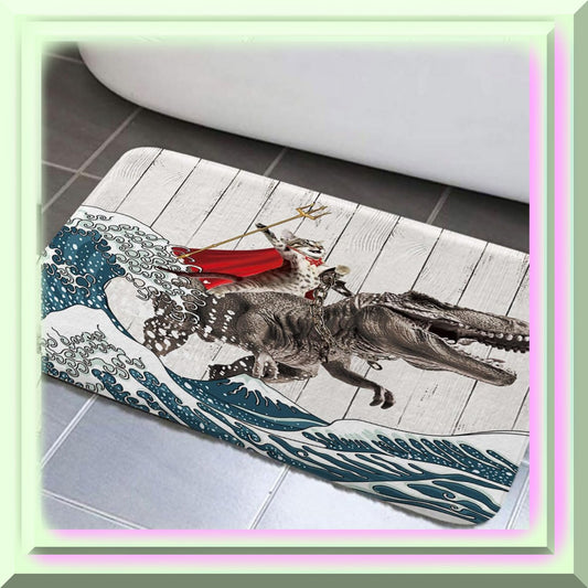 Cat Bathroom Rug 17x29 Inch