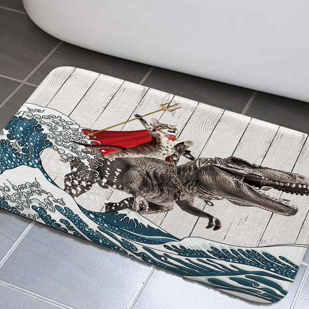 Cat Bathroom Rug 17x29 Inch