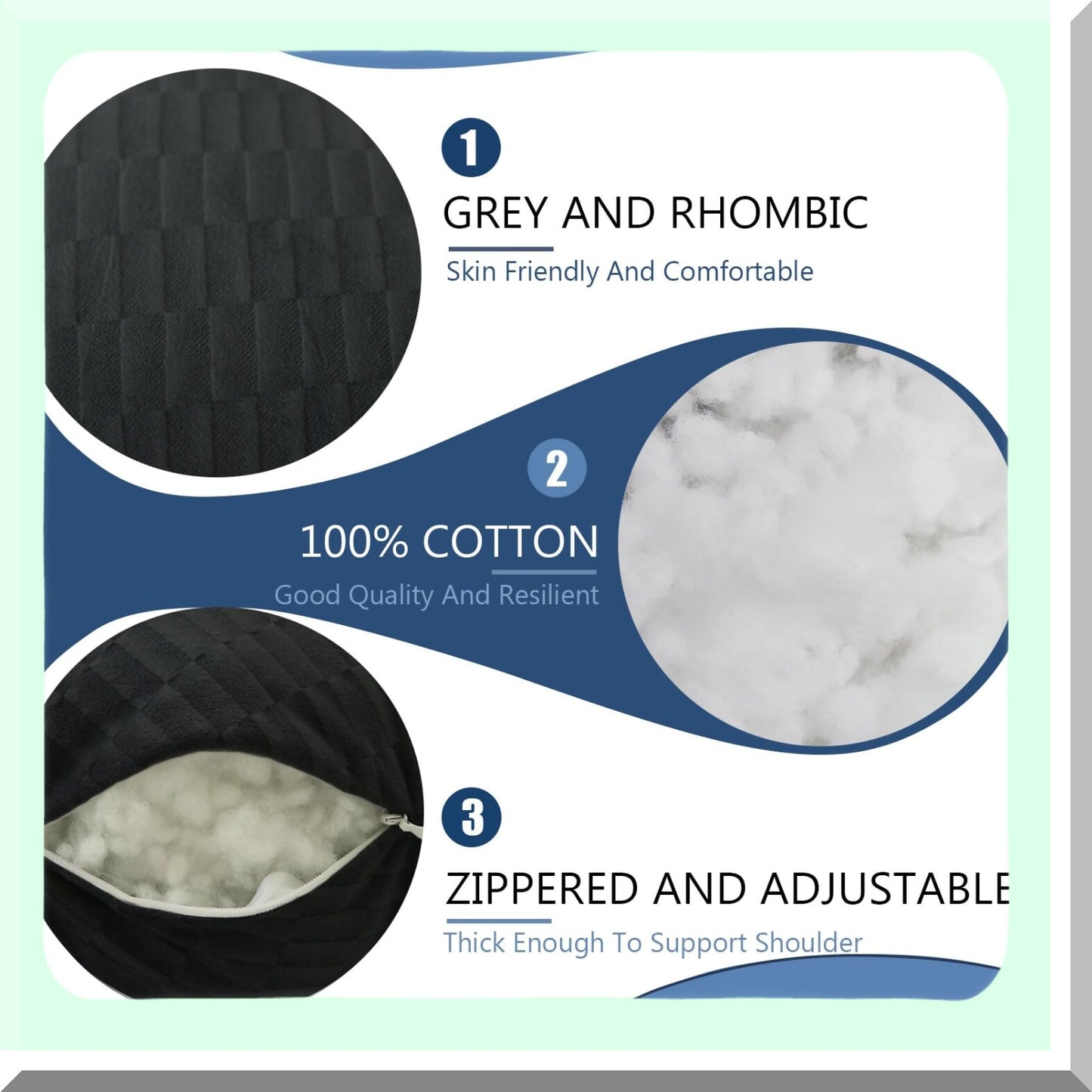 OrthoComfort Shoulder Support Pillow - Rotator Cuff Relief Pillow for Adults Post-Surgery. Ergonomic Arm Pillow with Neck Support Strap for Side Sleepers.