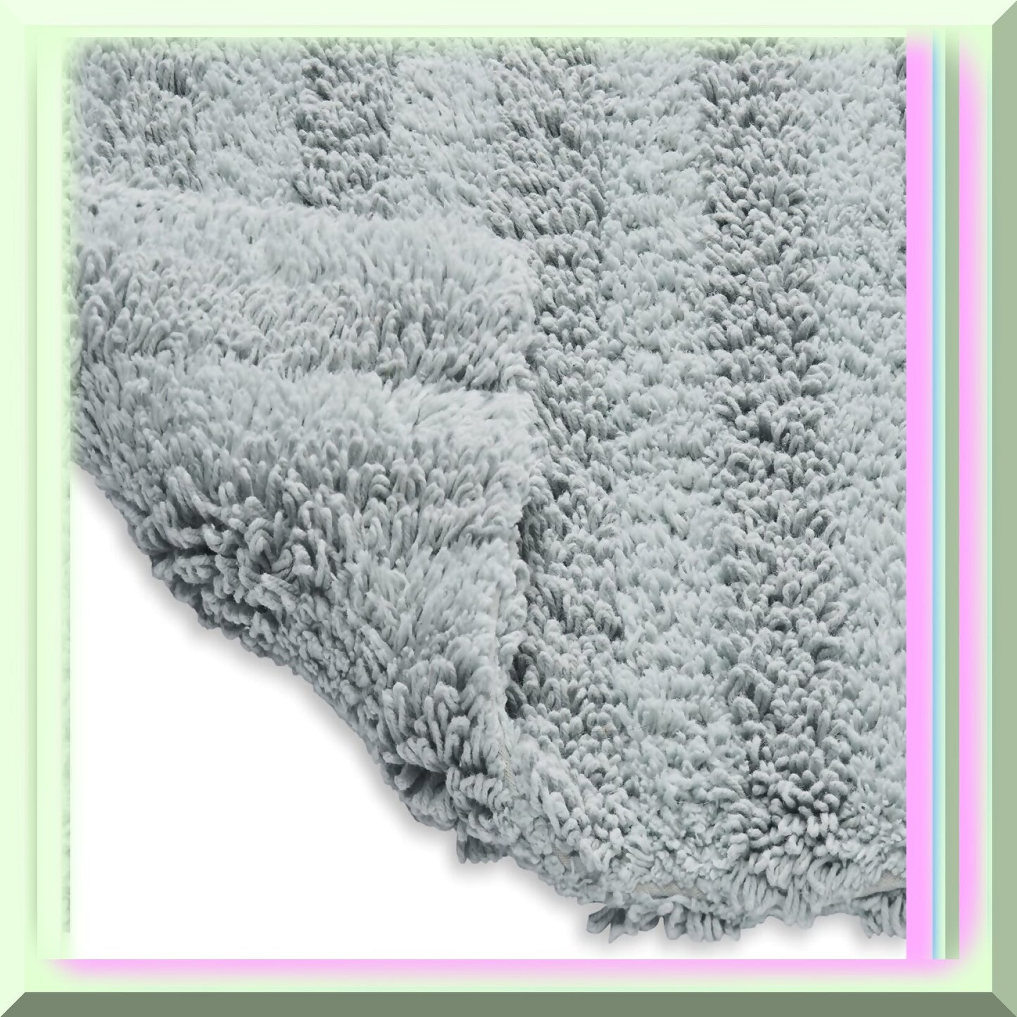 Cannon 2Pc Spa Blue Bath Rug Set 17"x24" & 21"x34"