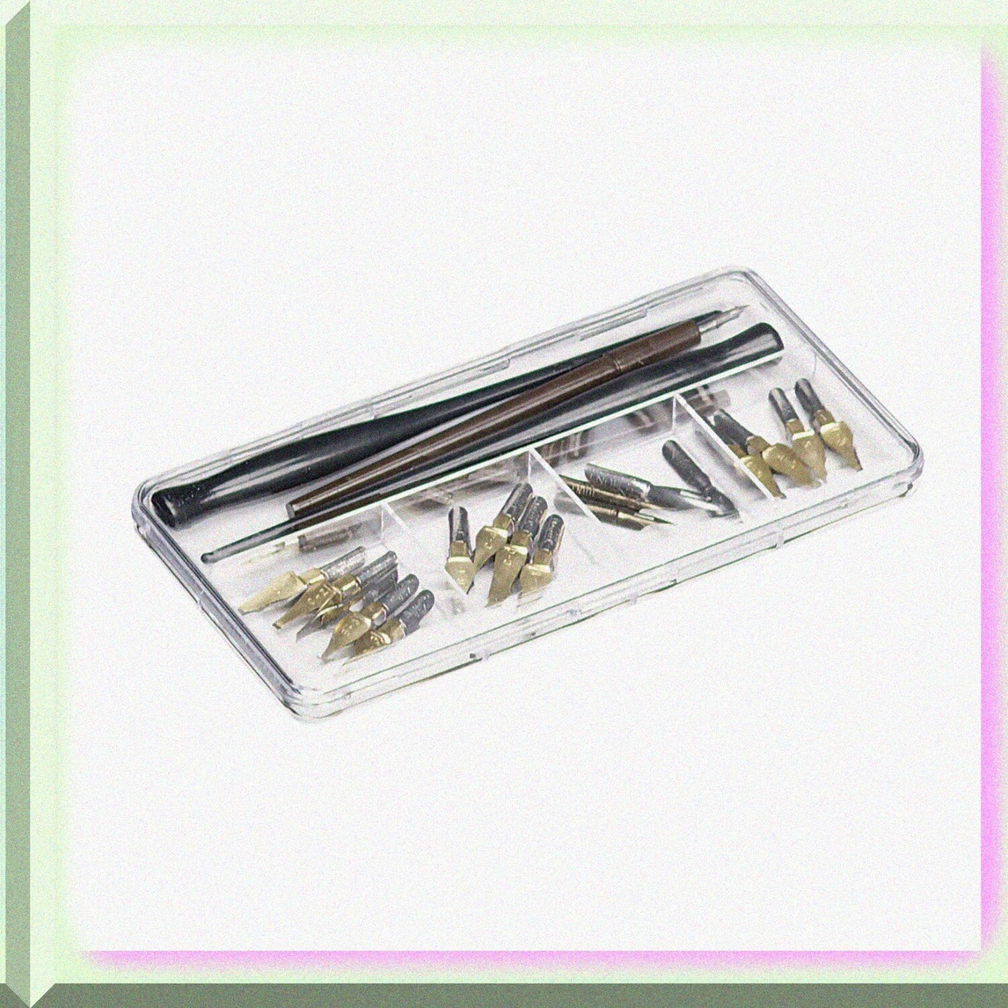 Pen and Nib Storage Box, Clear, 1