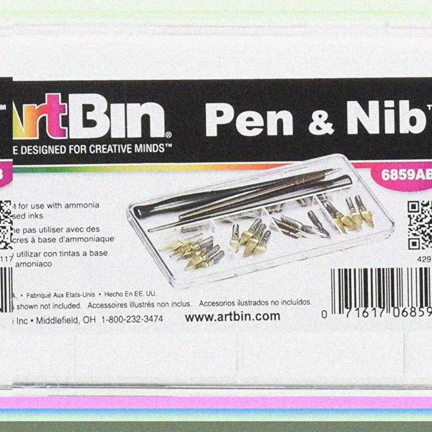 Pen and Nib Storage Box, Clear, 1