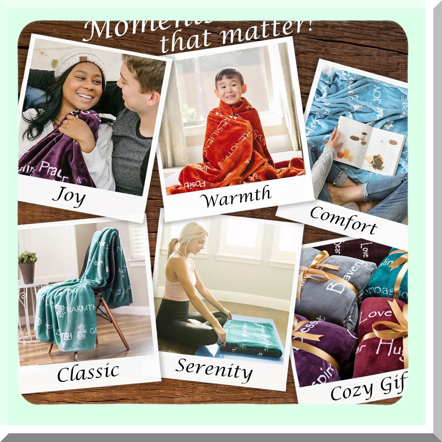 Comforting Healing Thoughts Throw Blanket - Soft, Encouraging Get Well Gift for Women, Men, Best Friend - Perfect for Cancer, Chemo, Sick, Health Recovery