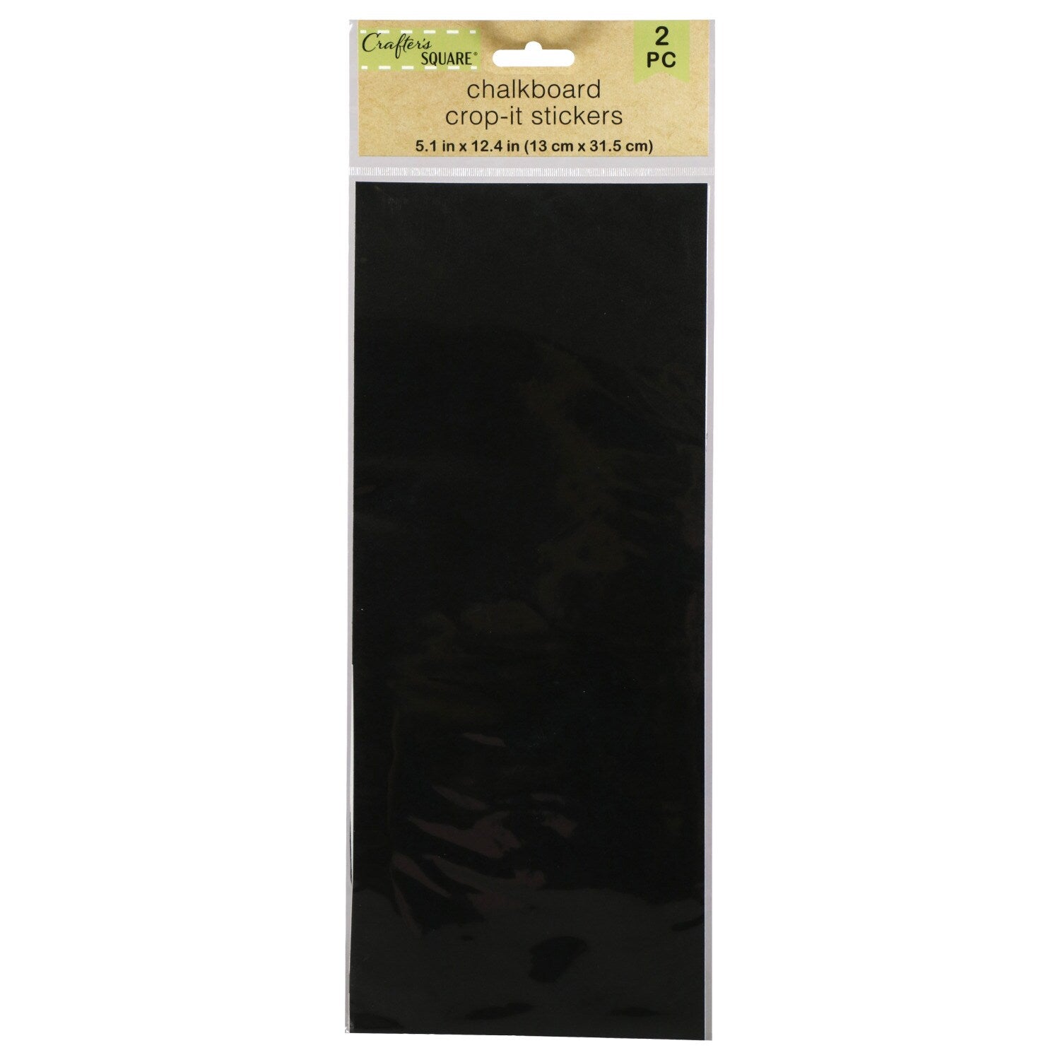 Crafter's Square Chalkboard Crop-It Stickers, 2 pc. (Pack of 3)