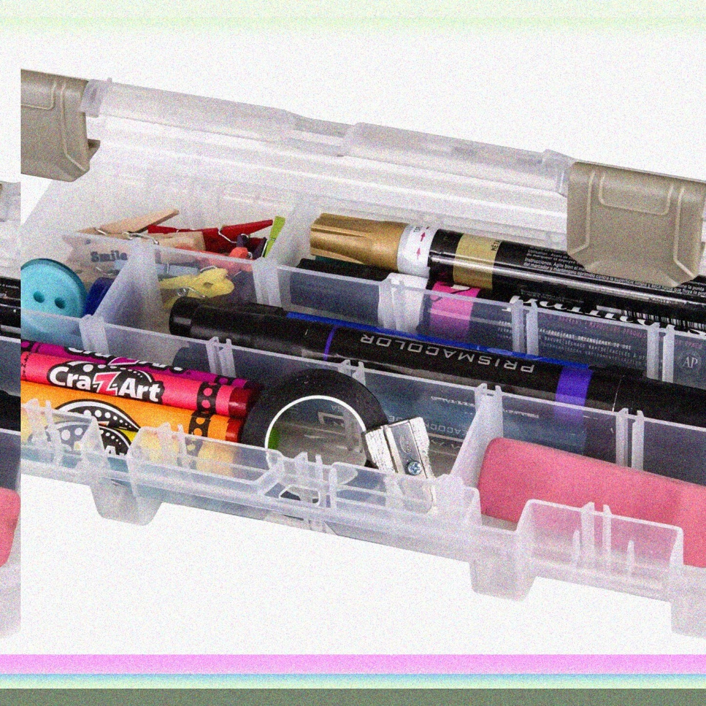 Small Art Supply Organizer with Removable Dividers