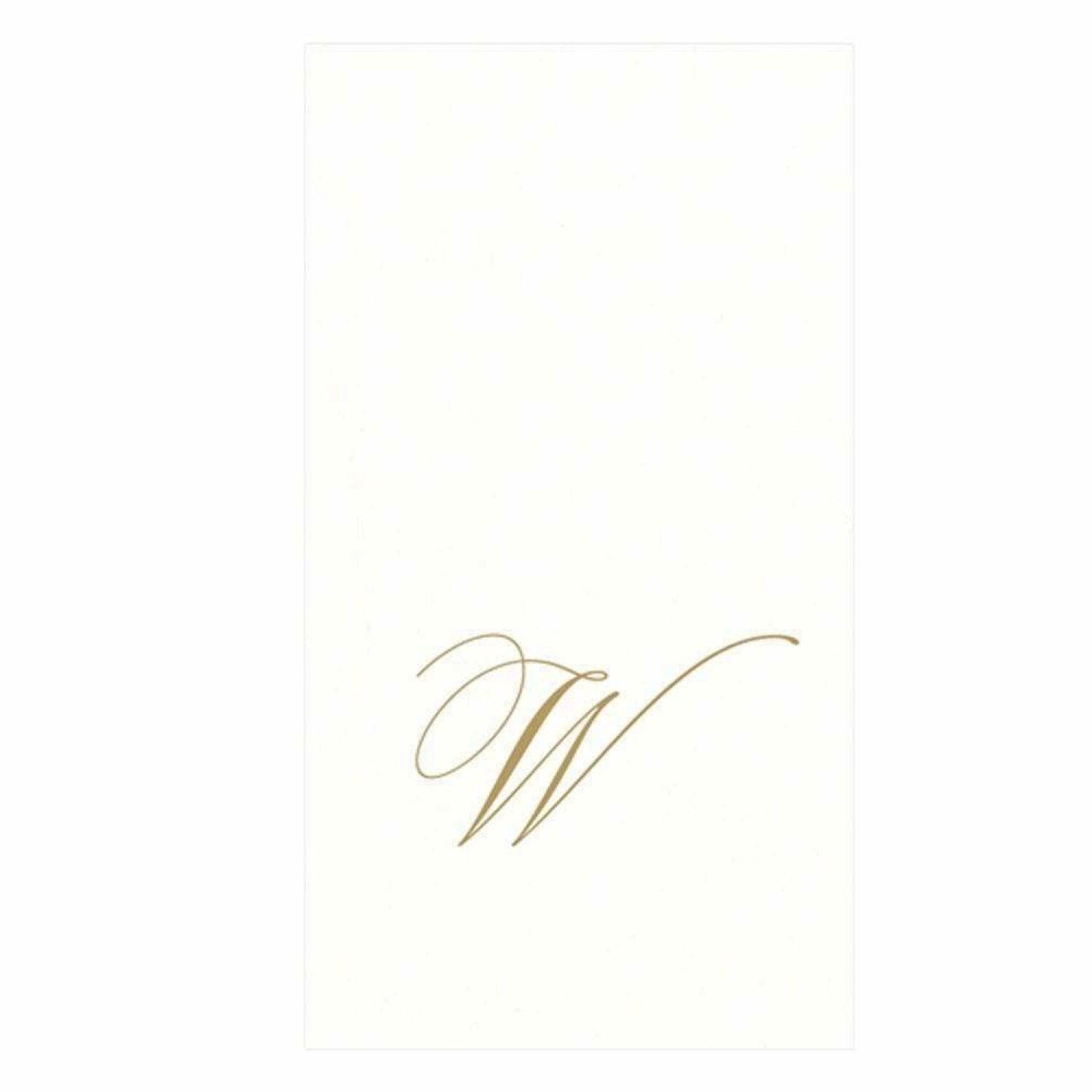 White Pearl Monogram Guest Towels Pack of 24