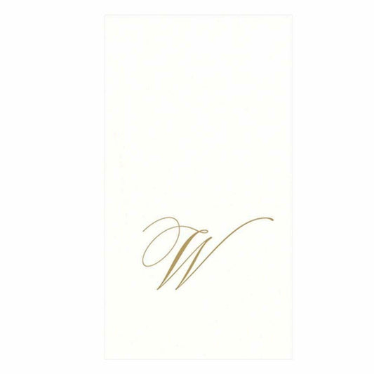 White Pearl Monogram Guest Towels Pack of 24