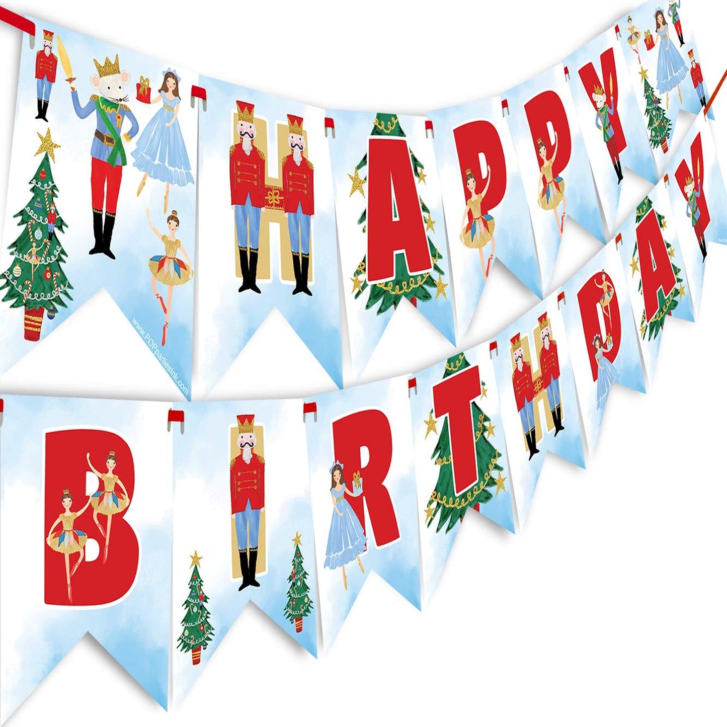 Nutcracker Birthday Banner and Party Decorations