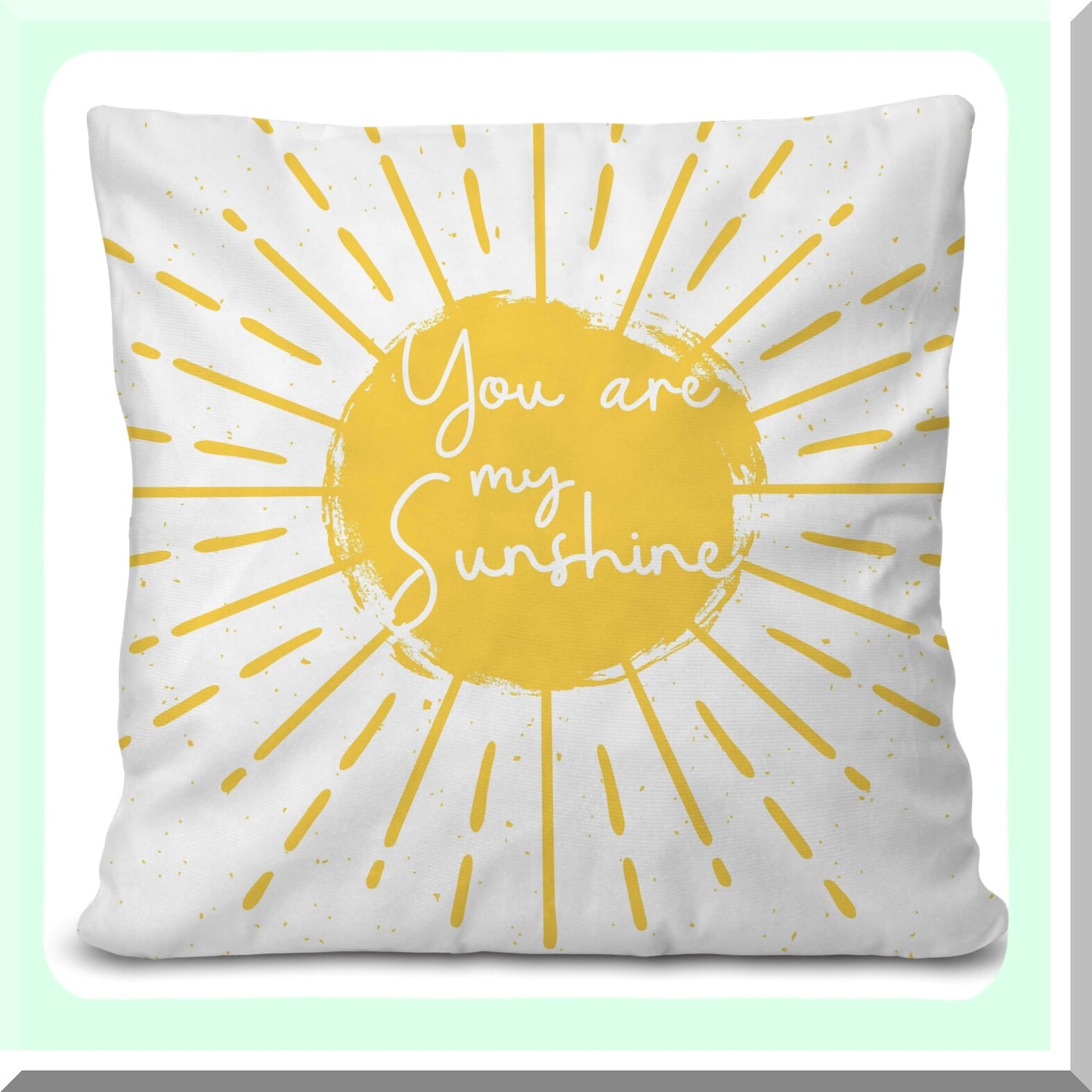 Sunshine Boho Kids Playroom Pillow Cover - Clroom Reading Corner Nursery Decorative Throw Pillow, 18x18 Inch - B08