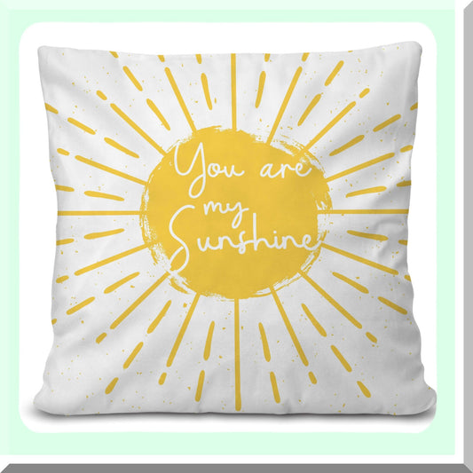 Sunshine Boho Kids Playroom Pillow Cover - Clroom Reading Corner Nursery Decorative Throw Pillow, 18x18 Inch - B08