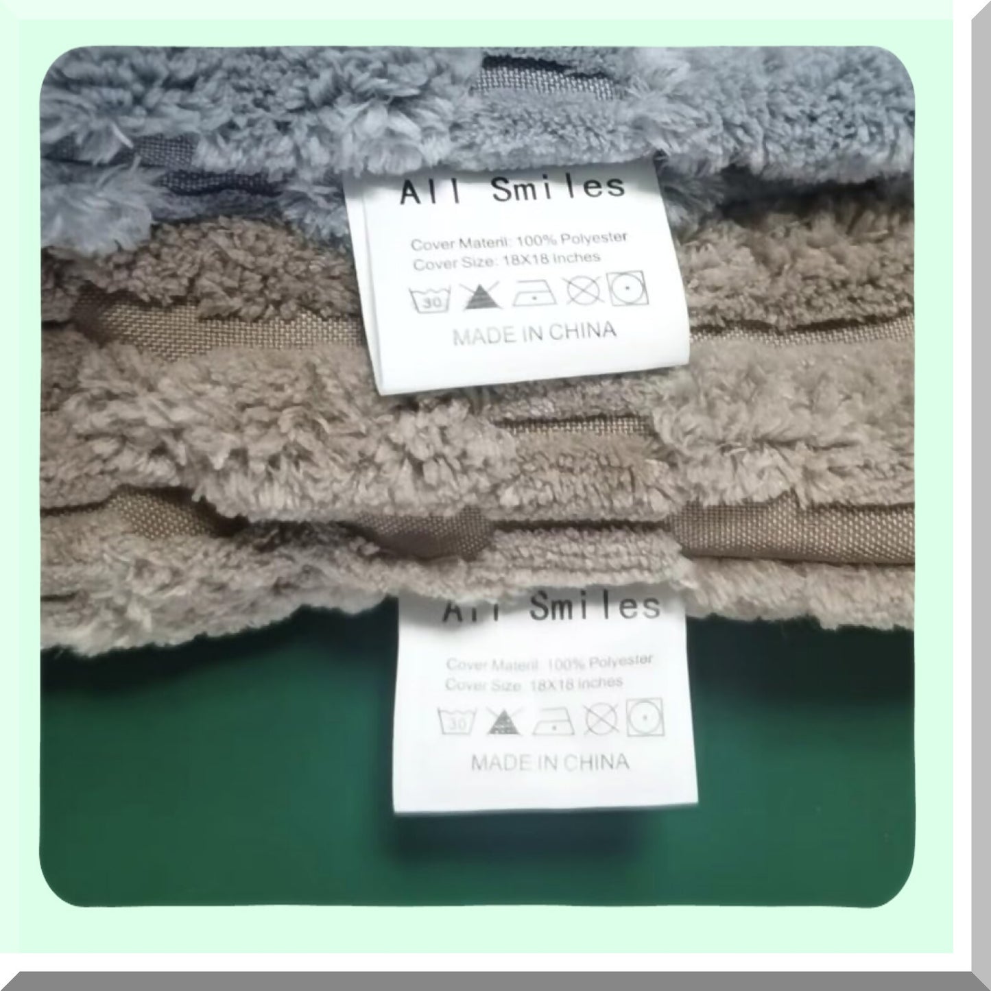 Winter Farmhouse Rustic Boho Decorative Pillow Covers - Set of 4 Neutral Soft Plush Striped Corduroy Cushion Cases for Living Room Couch Bed Sofa - 18x18 Square