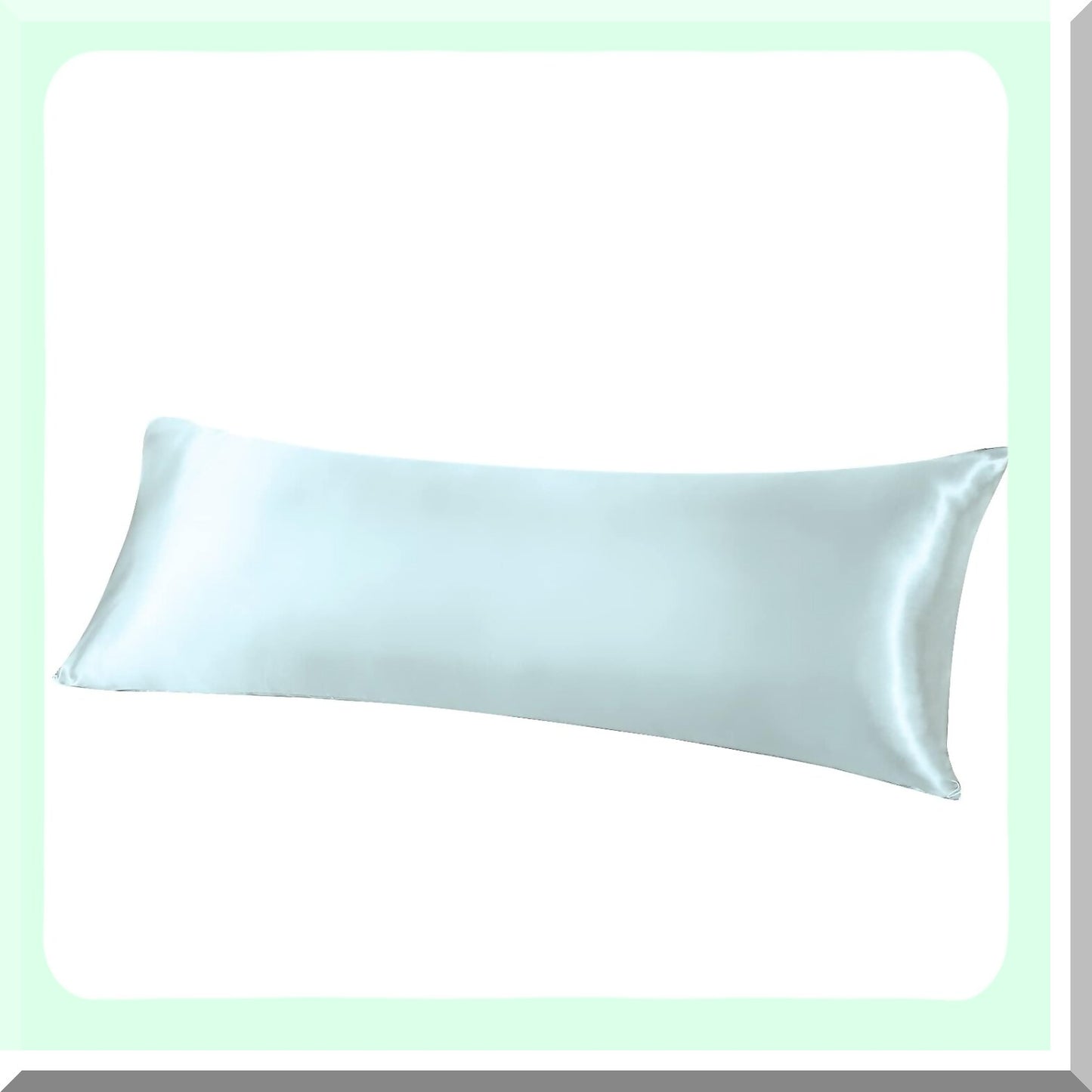 Cooling Comfort Body Pillow - Ice Blue 20"x54" - Long Pillow for Bed with Removable Cover - Breathable Body Pillows for Adults - Sleep Support