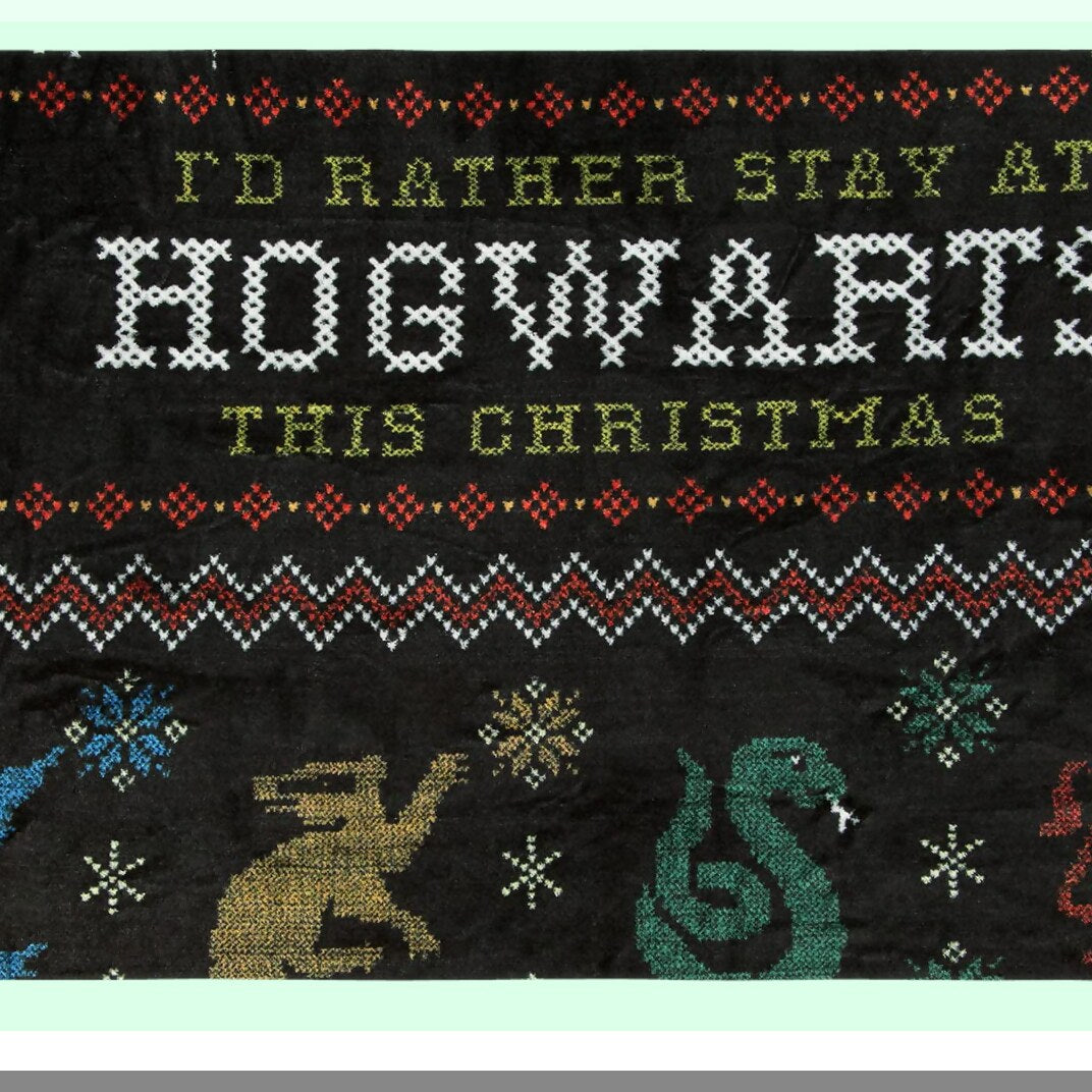Hogwarts Cozy Magic: Harry Potter Holiday Plush Throw Blanket 46" x 60"