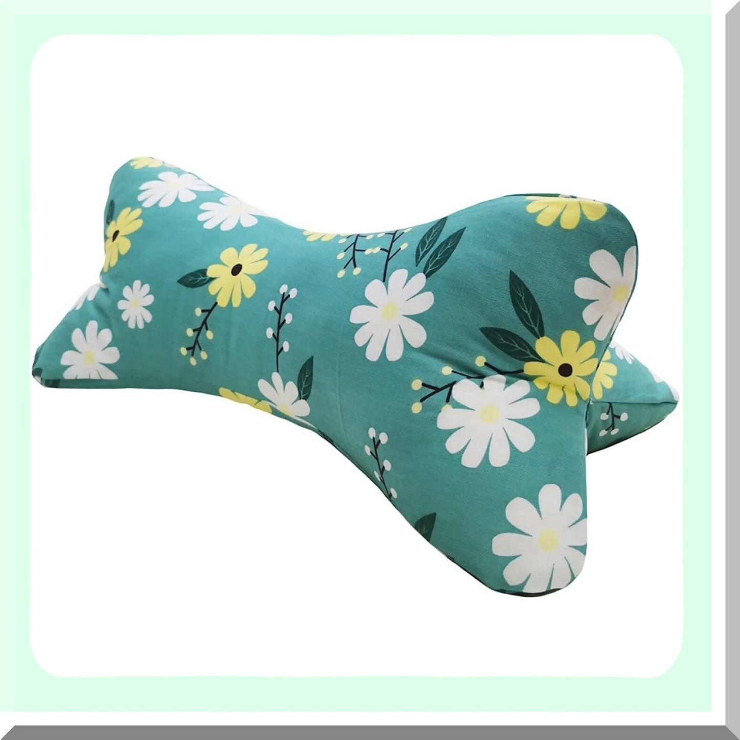 ComfortBone Cervical Support Pillow - Washable Travel Neck Pillow for Car, Bus, Truck Driving - Chiropractic Head Rest Bone Pillow for Neck Relief - Size C