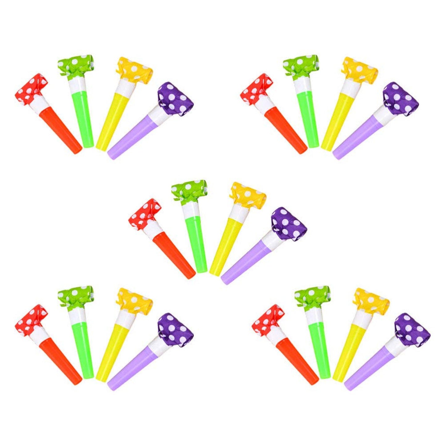 Noiseless Party Blowouts and Whistles Set of 60