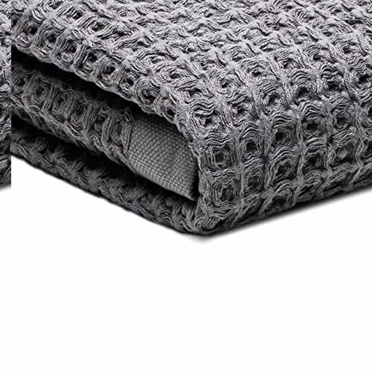 Silverthread Waffle Towel Grey 31"x57"
