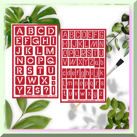 NeonGlow Brush-On Etch Letters Set