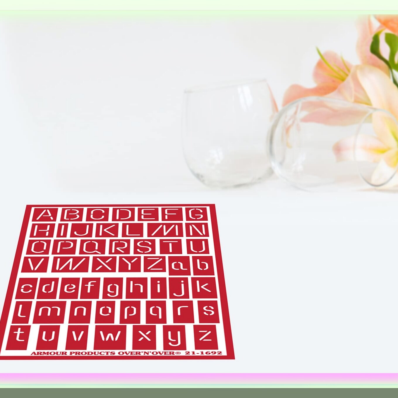 NeonGlow Brush-On Etch Letters Set