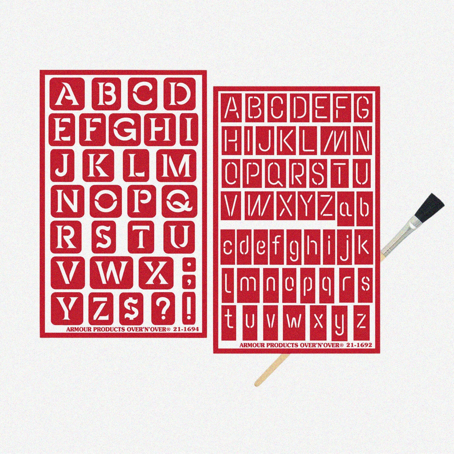 NeonGlow Brush-On Etch Letters Set