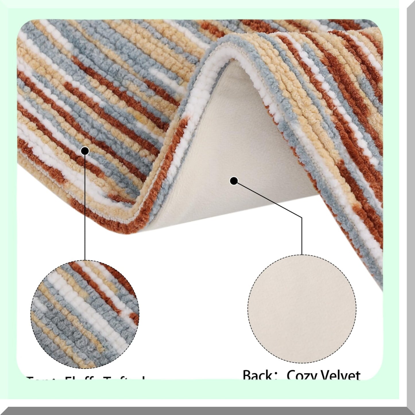 Rustic Boho Tufted Pillow Covers - Set of 2 18x18 Farmhouse Decorative Cushion Covers with Tels for Cozy Bohemian Home Decor - Couch Sofa Bedroom