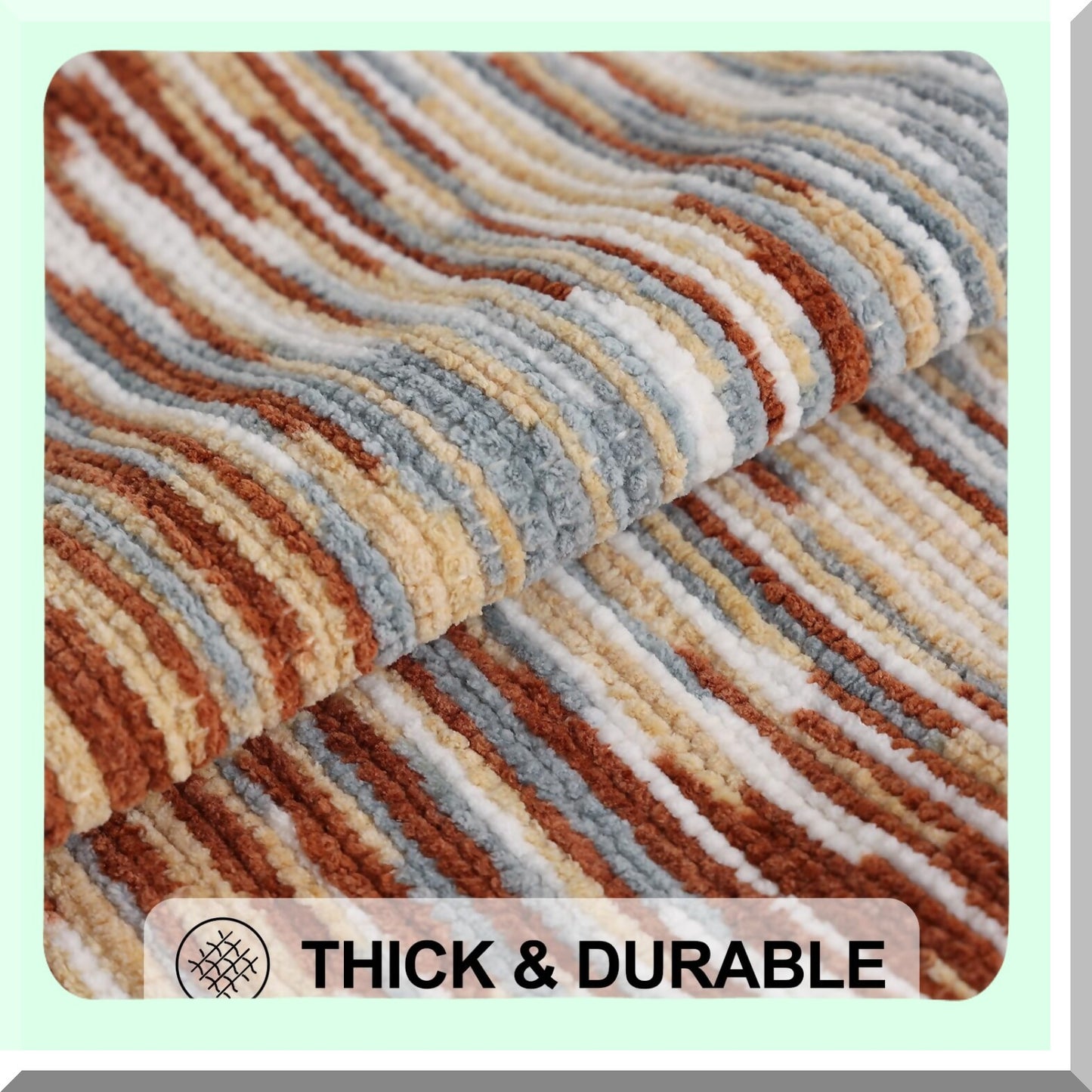 Rustic Boho Tufted Pillow Covers - Set of 2 18x18 Farmhouse Decorative Cushion Covers with Tels for Cozy Bohemian Home Decor - Couch Sofa Bedroom