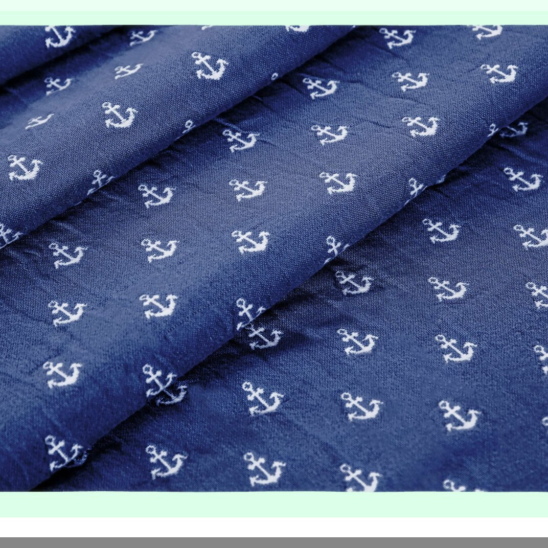 Seabreeze Triple-Layer Muslin Cotton Blanket - Lightweight & Breathable All-Season Twin, Navy