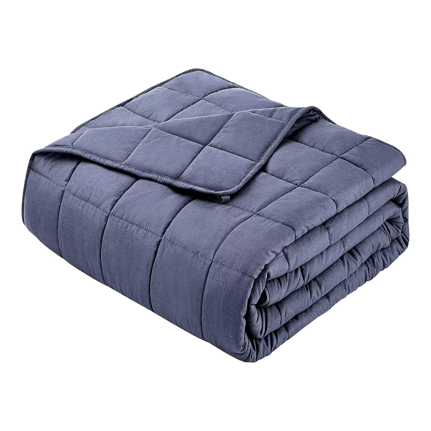 CalmRest 15lb Cooling Weighted Blanket - Twin Size, Breathable & Machine Washable, Perfect for Adults 140-160 lbs