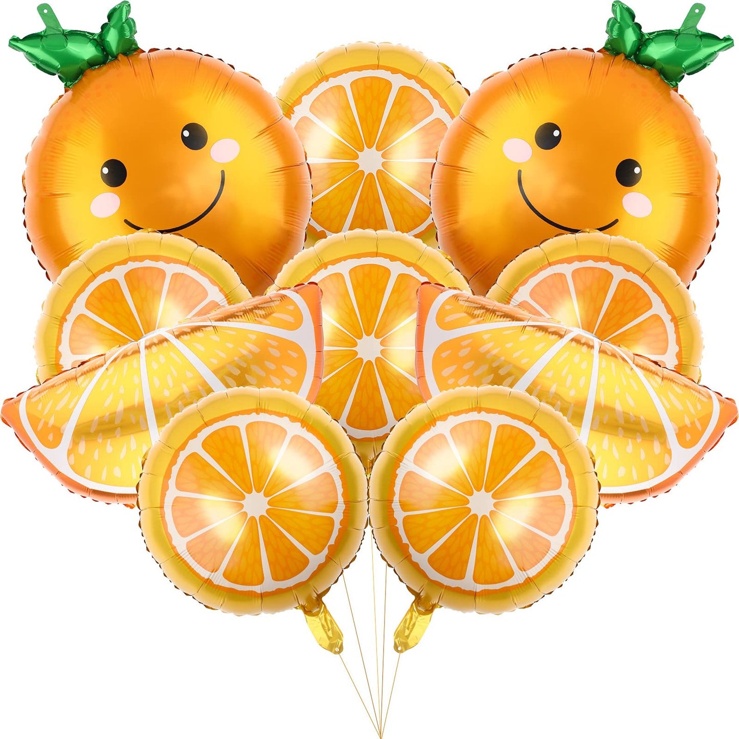 Orange Citrus Balloons for Birthday and Party Decor