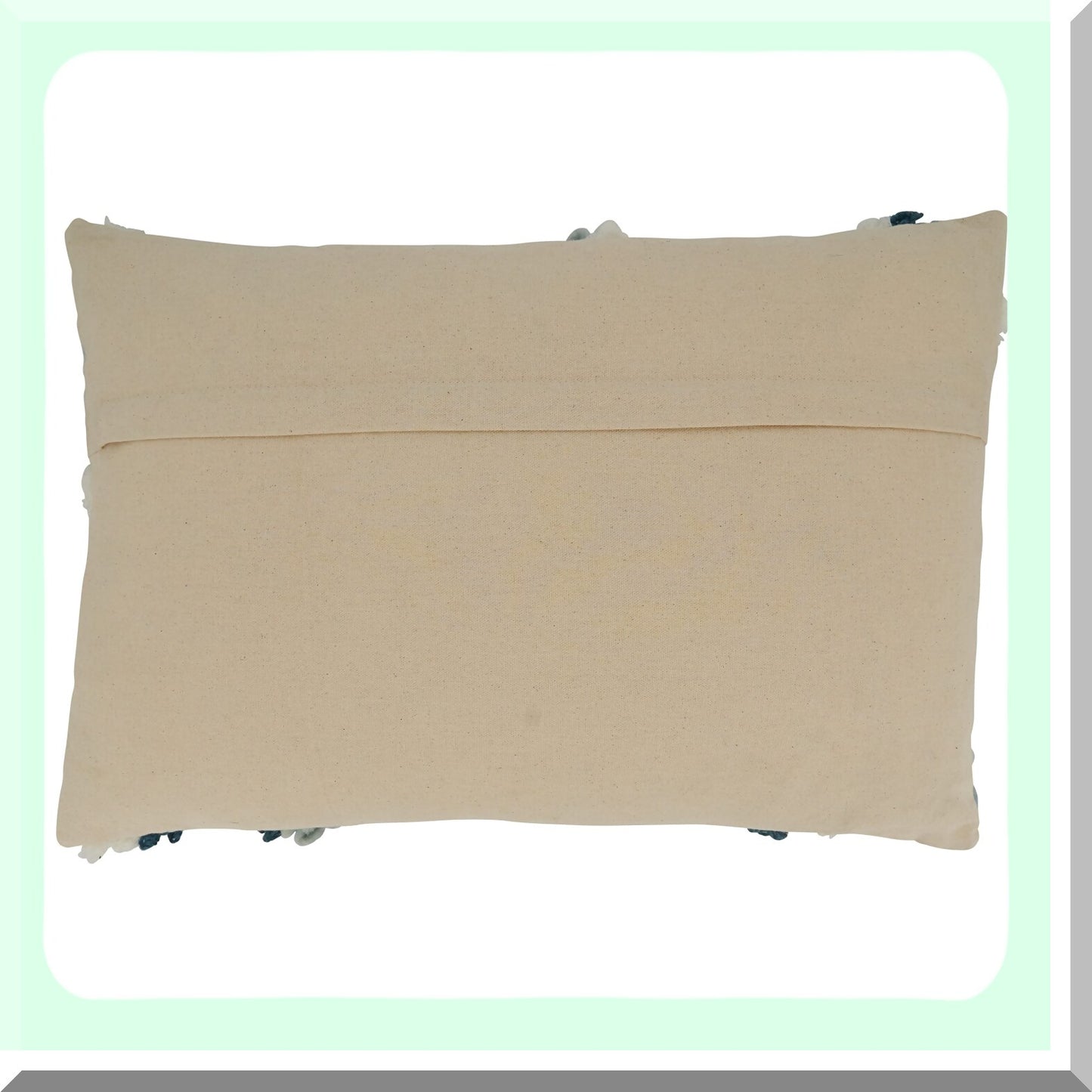 Blue Ridge Embroidered Topography Pillow Cover - 16"x24" - Decorative Cushion Case with Mountain Design - Home Decor Accent for Sofa or Bed