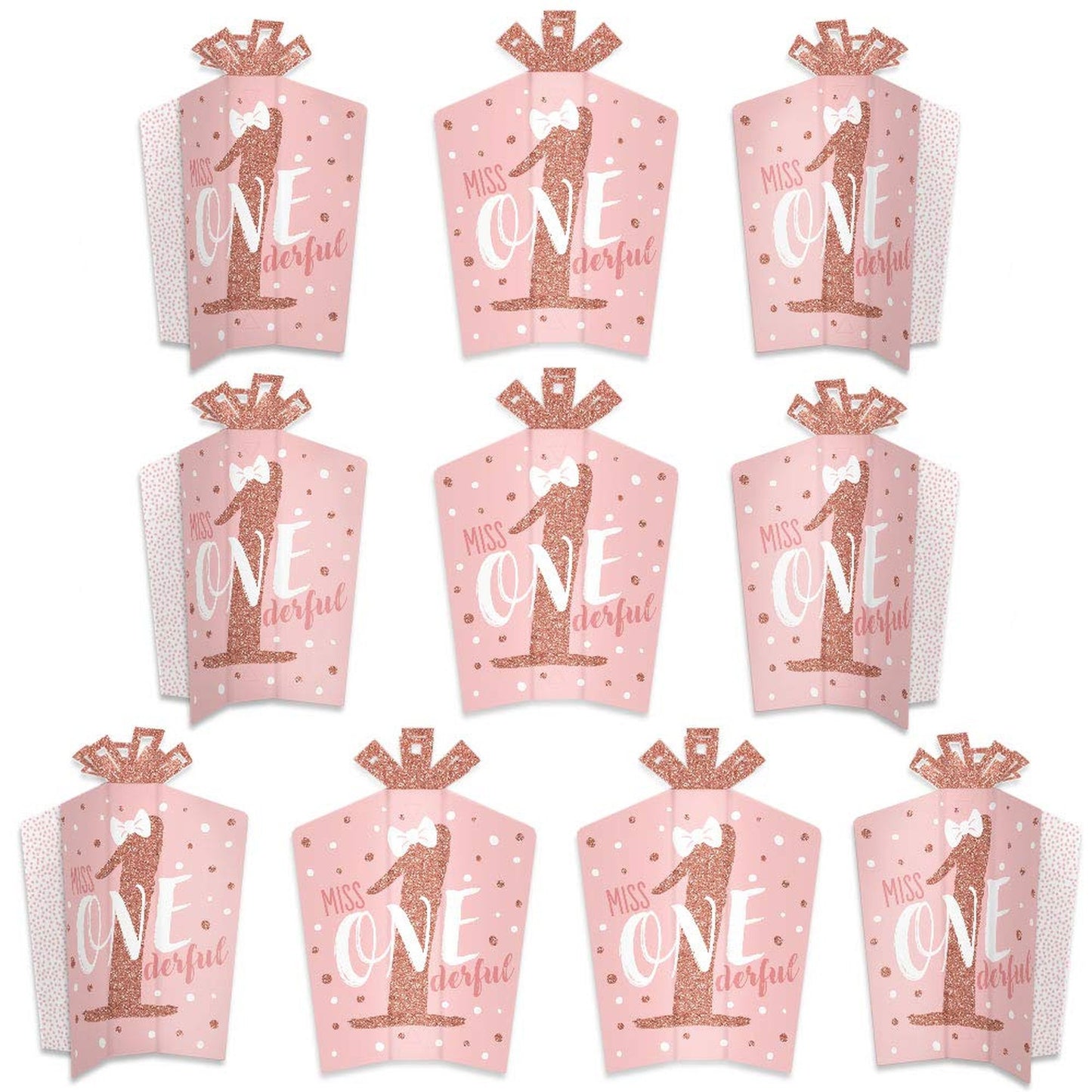 First Birthday Girl Table Centerpieces Set of 10