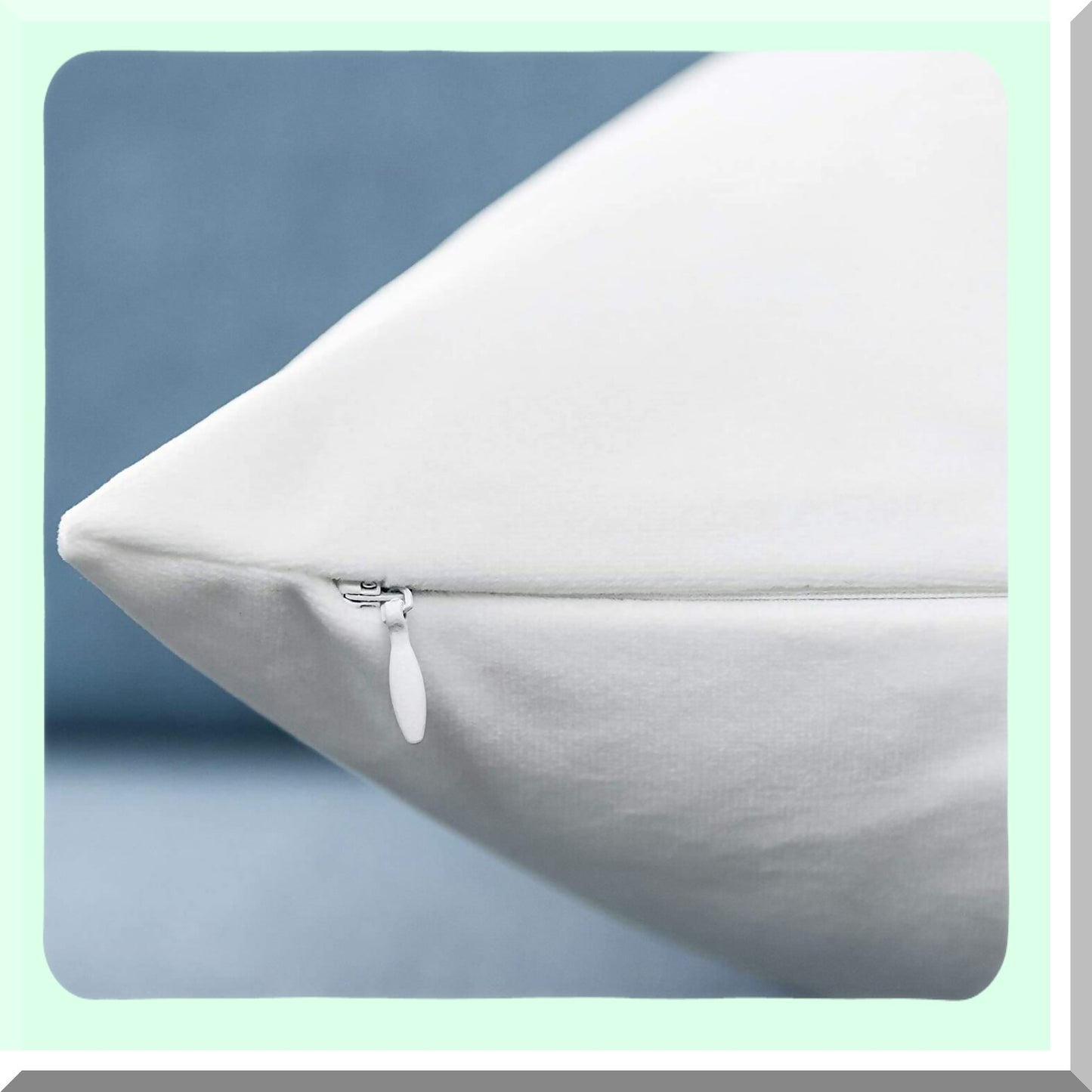 Floral Alphabet Letter A Velvet Pillow Cover - Soft Square Cushion Case for Outdoor Sofa, Bedding, Car & Home Decor - 18x18 Inch White Square