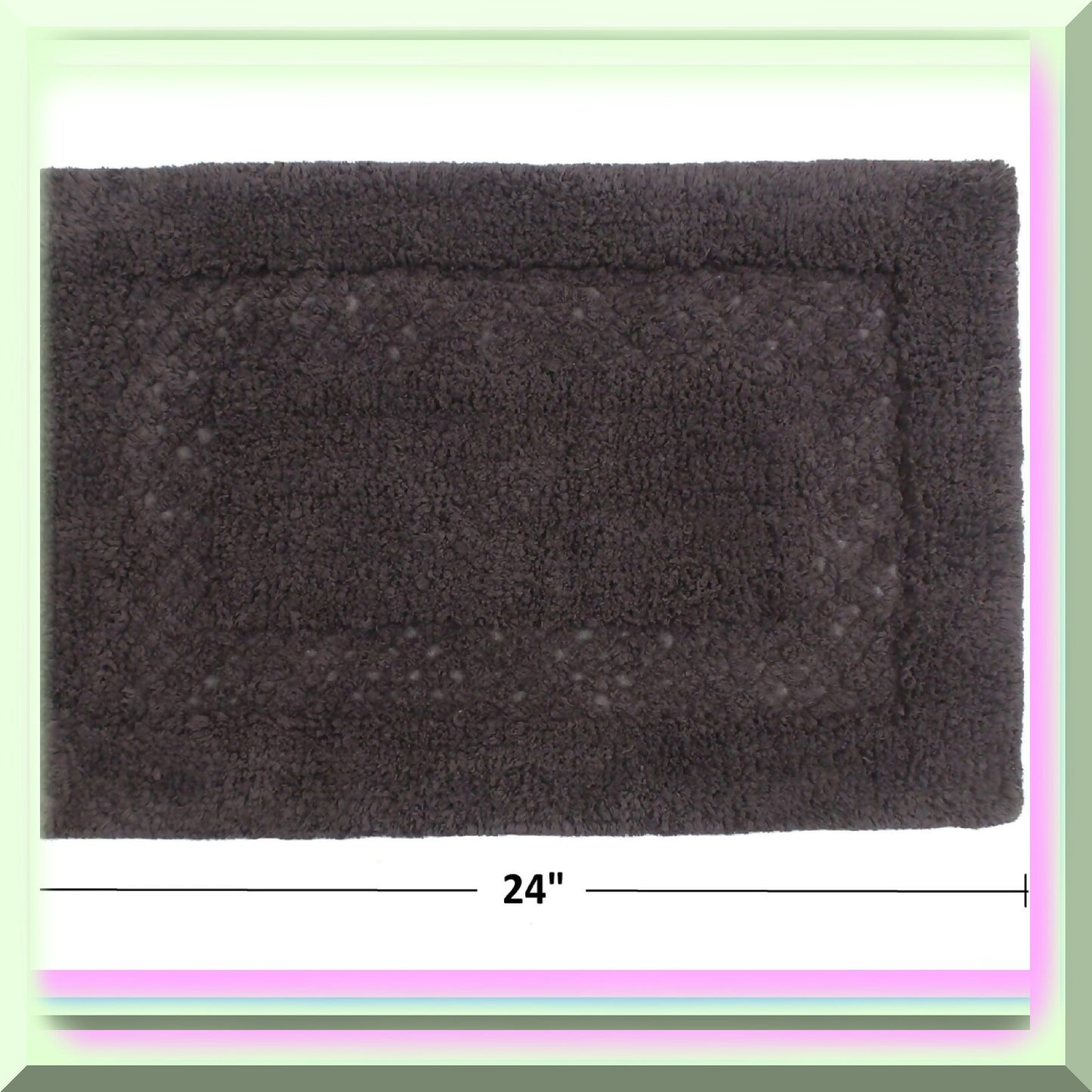 Cly Cotton Bathmat Set 17x24 Gray