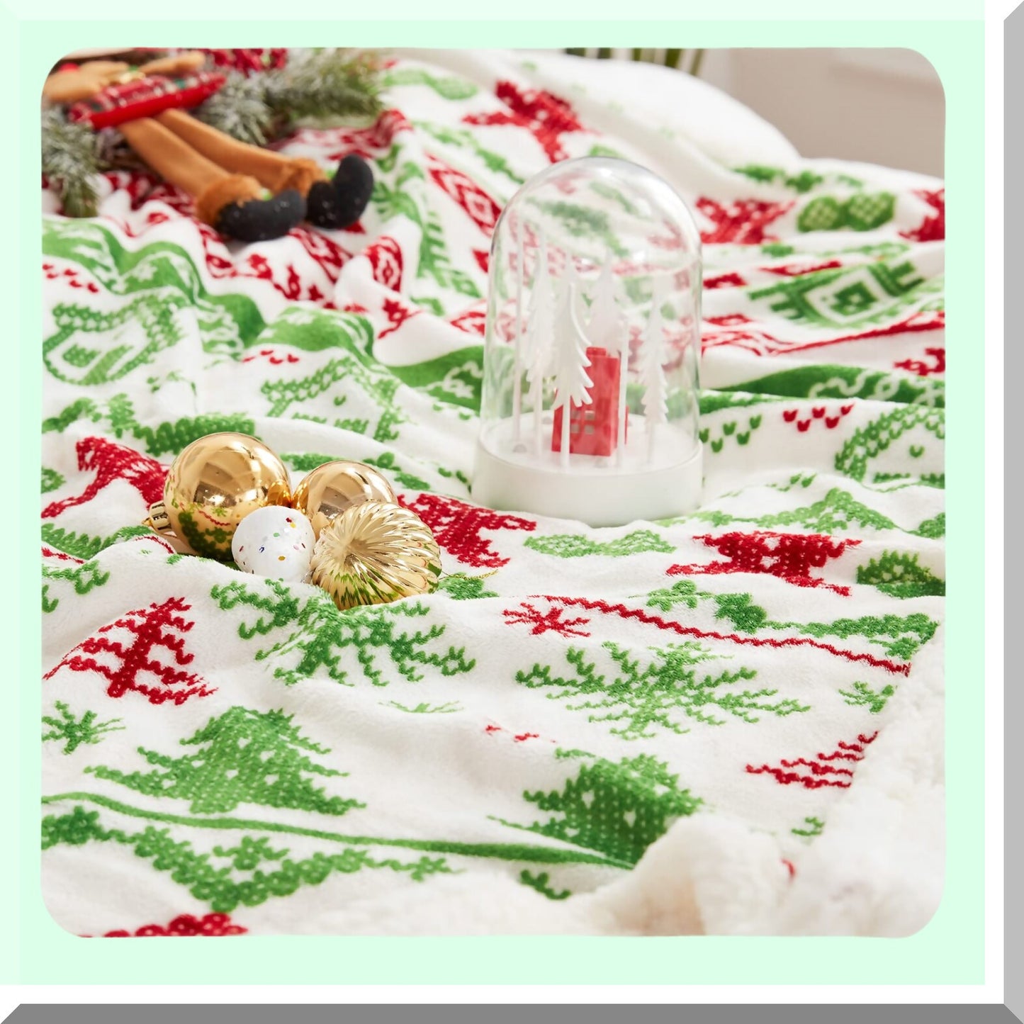 CozyTree Sherpa Fleece Blanket - Ultra Soft Fluffy Plush Throw for Couch, Bed, or Sofa, 50" x 60""