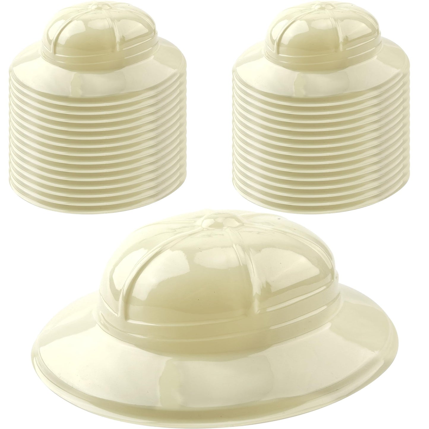 Adventure Explorer Safari Hats - Set of 30 Plastic Jungle Theme Party Hats for Kids. Perfect for Explorer Jungle Adventure Parties!