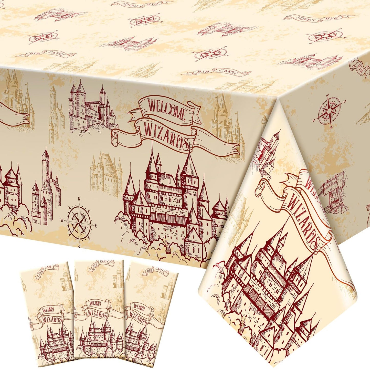 Wizard Party Tablecloths Set for Events and Decor