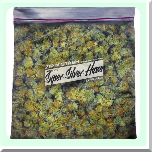 Silver Haze Secret Stash Pillowcase - Realistic Reefer Decorative Throw Cover with Hidden Compartment - Fits 18x18 Inch Insert - Giant Pillow
