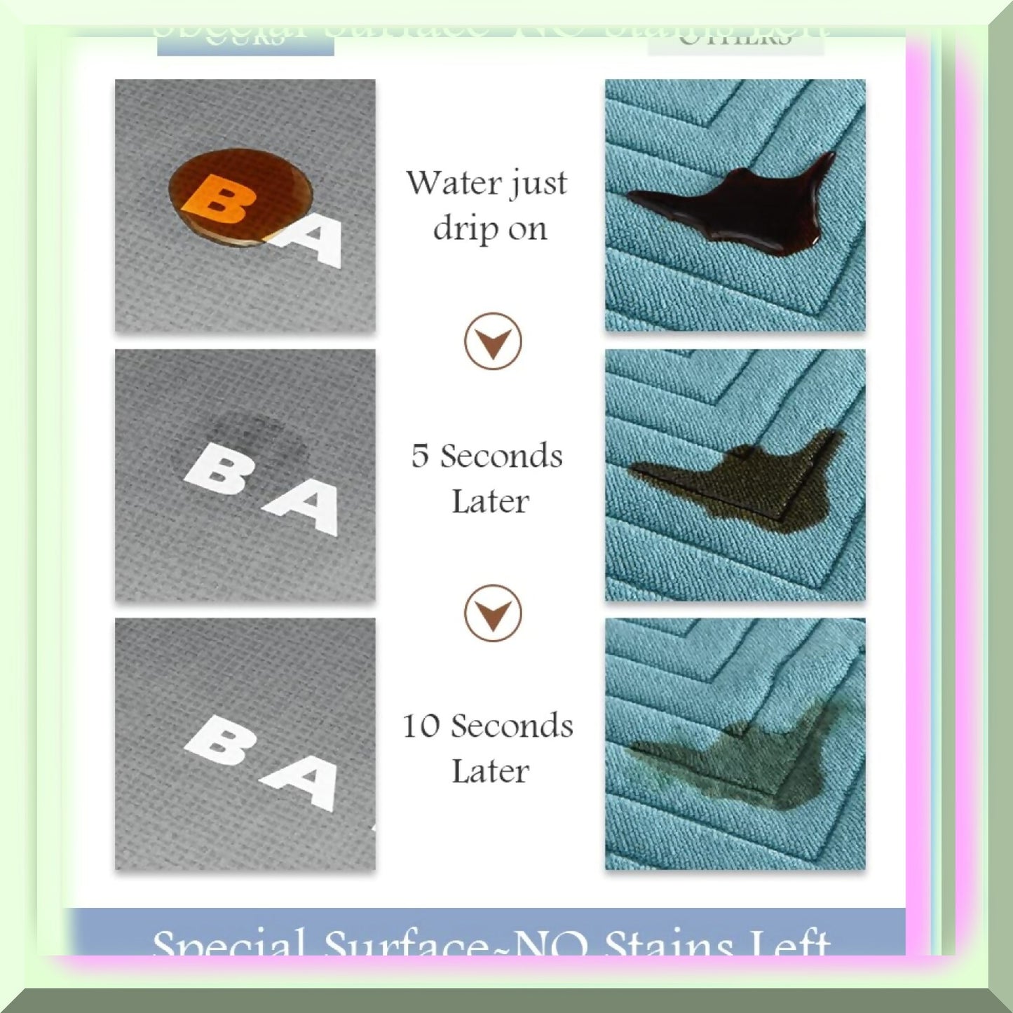 Bath Mat 17"x27" Grey Non Slip Absorbent