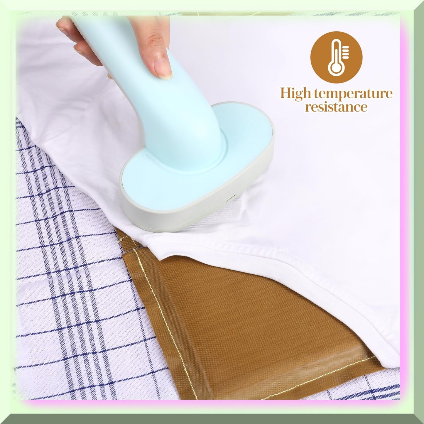 HeatPro Teflon Heat Resistant Pillow & Mat Set 2pcs