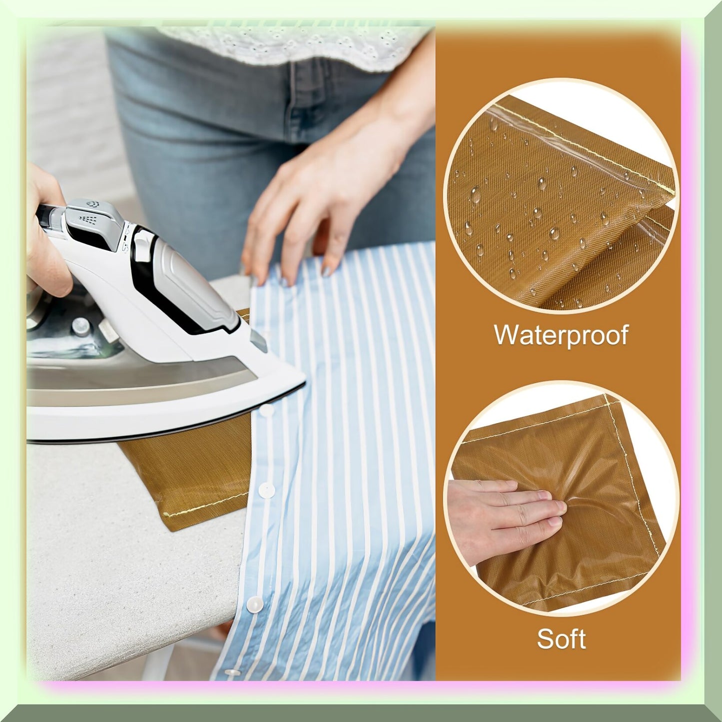 HeatPro Teflon Heat Resistant Pillow & Mat Set 2pcs