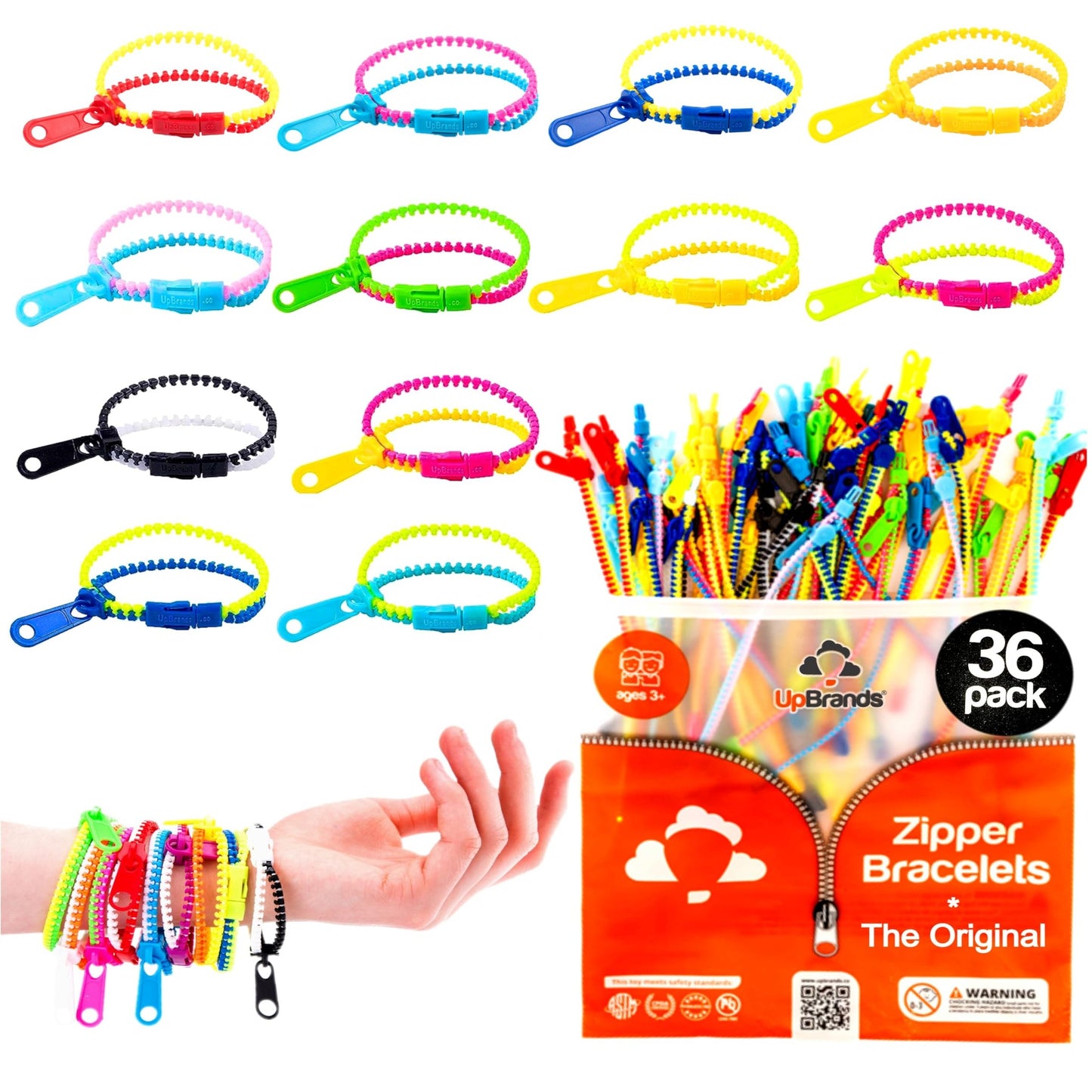 Colorful Fidget Bracelets for Kids and Parties