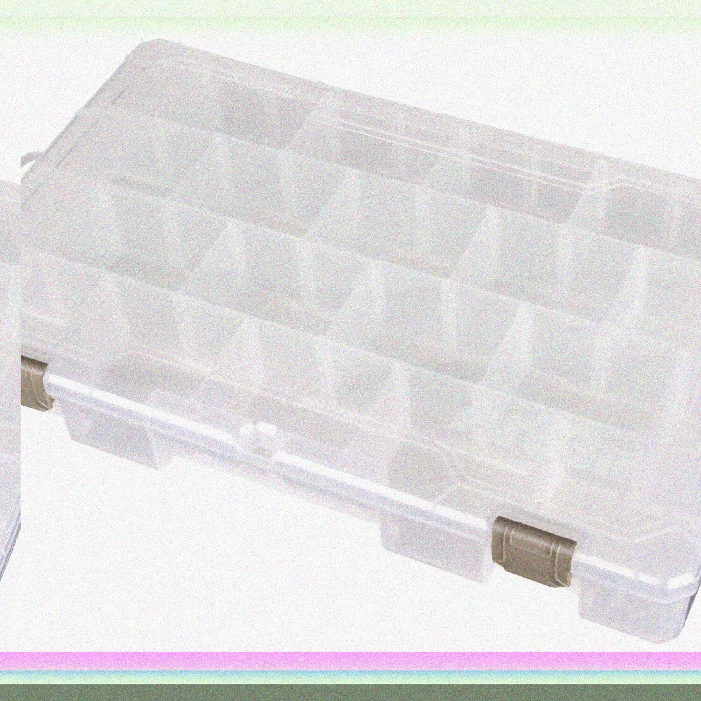 Large Solutions Box with Dividers, Clear, 1