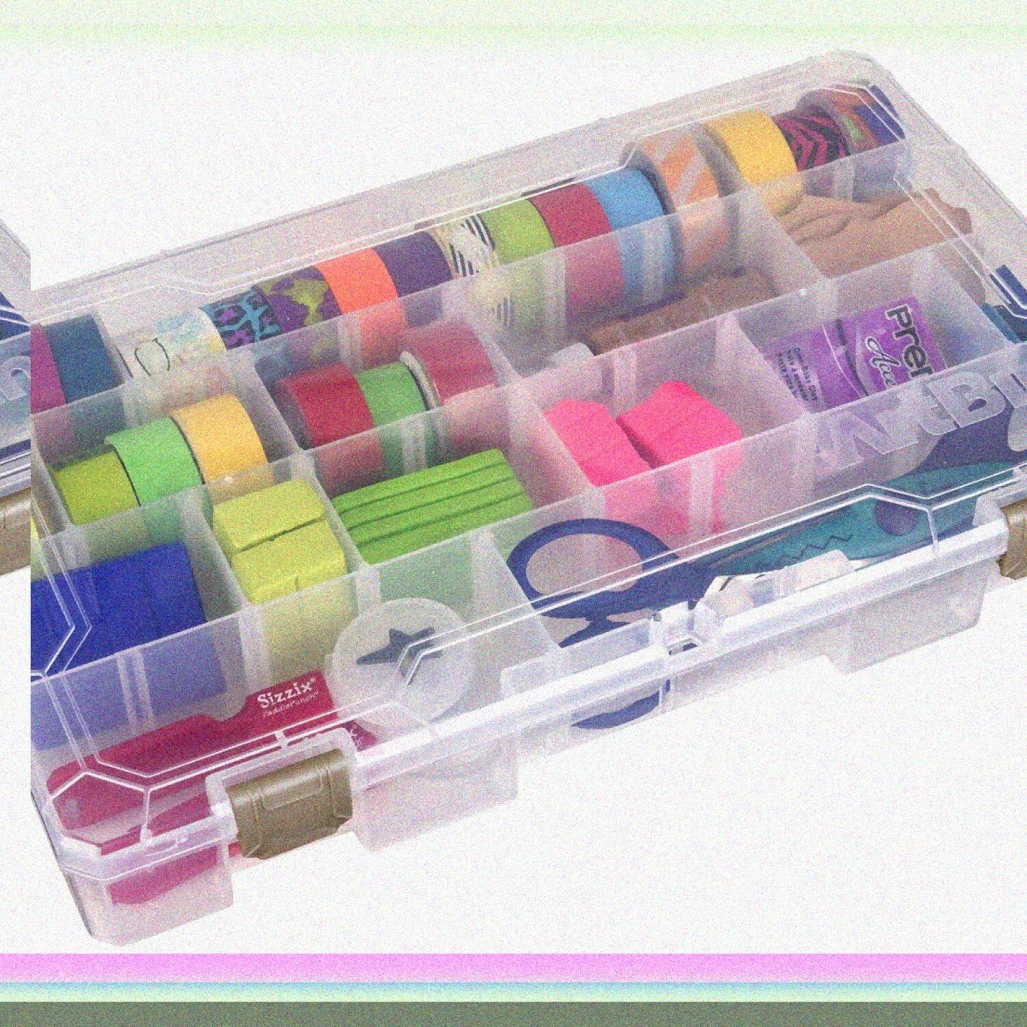 Large Solutions Box with Dividers, Clear, 1