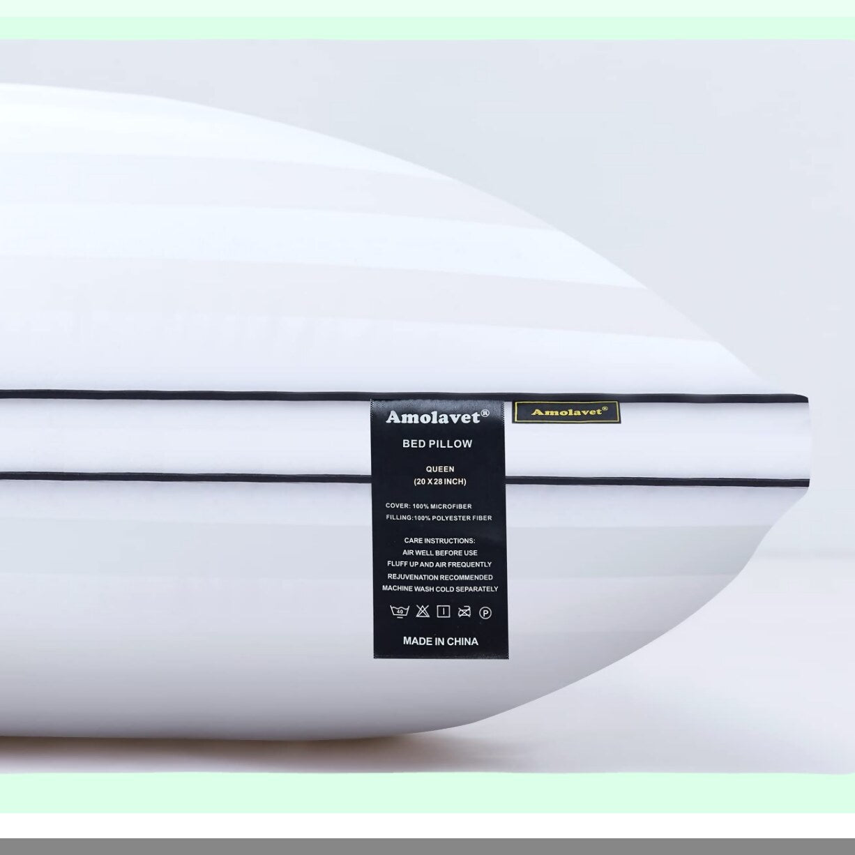 FluffRest Queen Size Pillow Set - Medium Firm Adjustable Pillows for Sleeping - Super Soft Down Alternative - Side & Back Sleeper Pillows