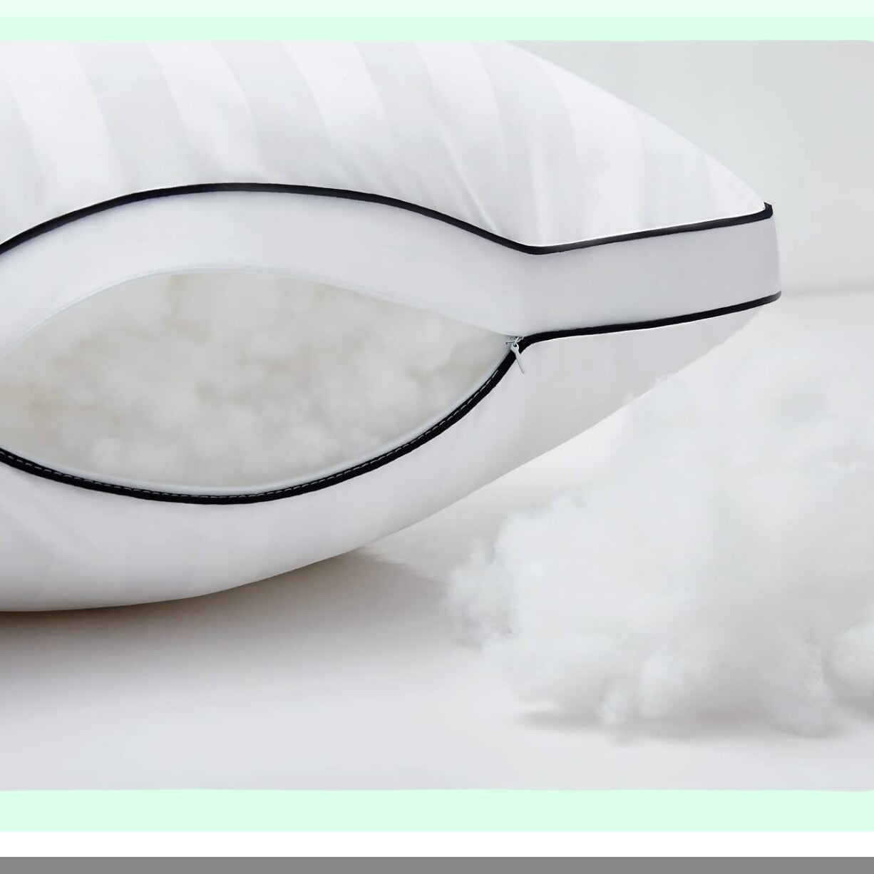 FluffRest Queen Size Pillow Set - Medium Firm Adjustable Pillows for Sleeping - Super Soft Down Alternative - Side & Back Sleeper Pillows