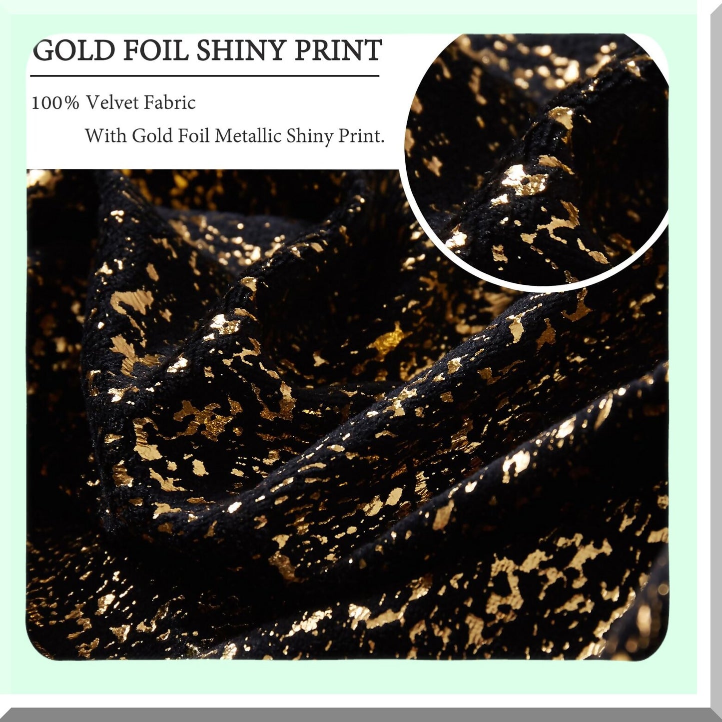 Luxury Black Gold Velvet Throw Pillow Set - 24x24 Living Room Decor - Soft Cushion Case with Hidden Zipper - Elegant Accent Pillows for Bedroom - Set of 2