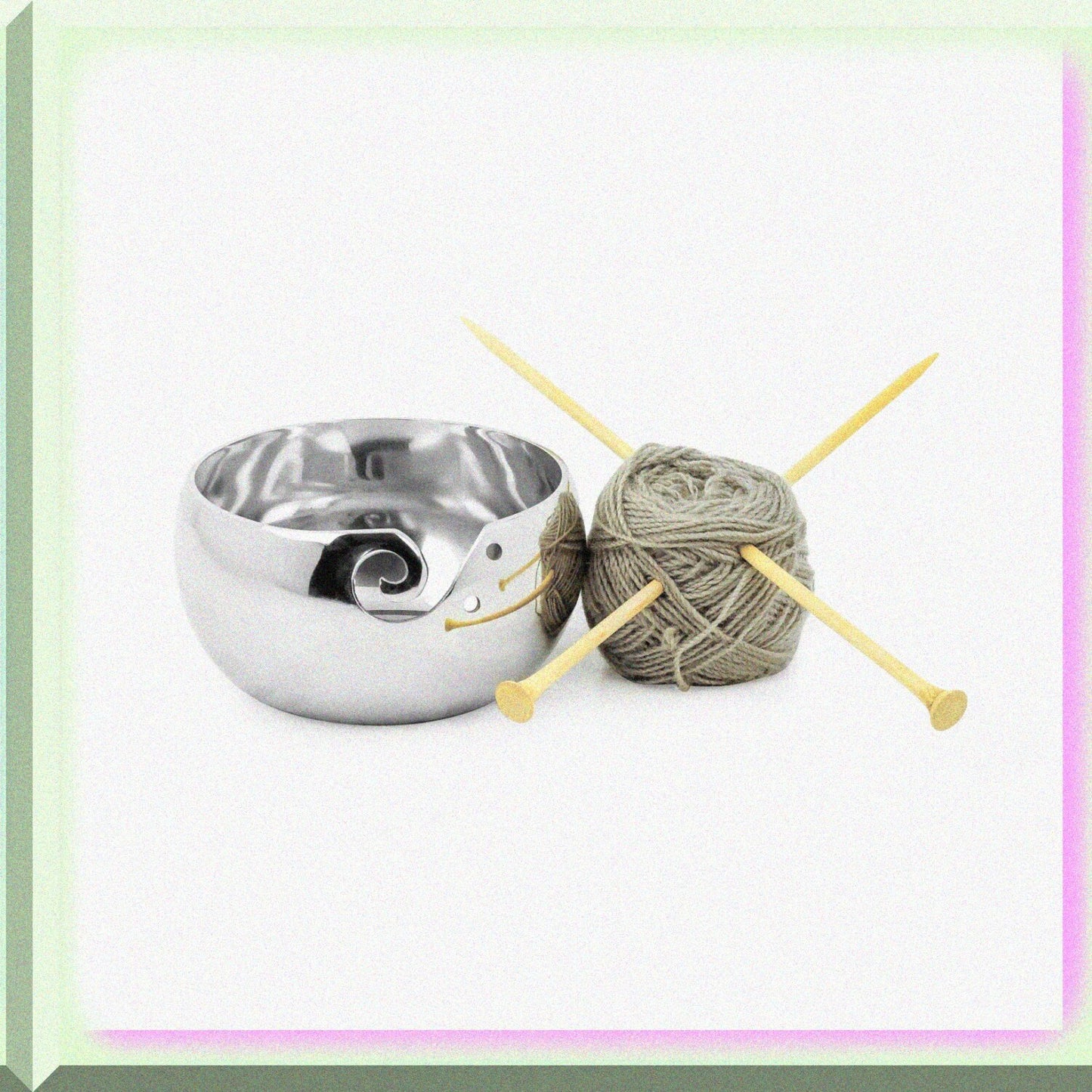 Unbreakable Aluminum Yarn Storage Bowl 7x7x4